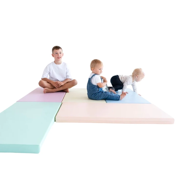 Pehme võimlemismatt 5tk (100x50x5cm) IGLU pastelne
