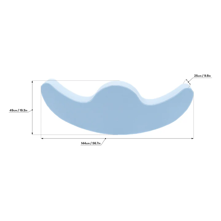 Pehme topeltkiik Buddy IGLU, helesinine