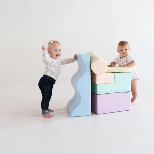 Pehmed mänguklotsid IGLU Explorer -pastelne