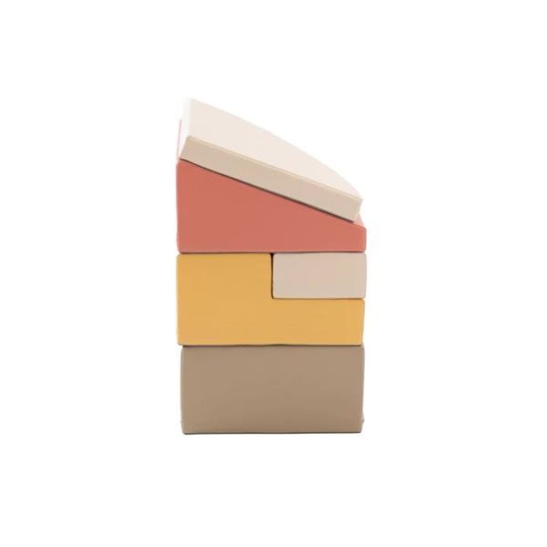 Pehmed mänguklotsid 5tk IGLU Corner Climber – pastelne roosa