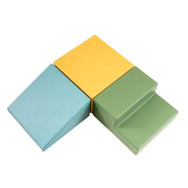 Pehmed mänguklotsid 3tk IGLU Mini Climbie – pastelne türkiis