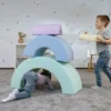 Montessori suured ja pehme mänguklotsid IGLU, Rainbow