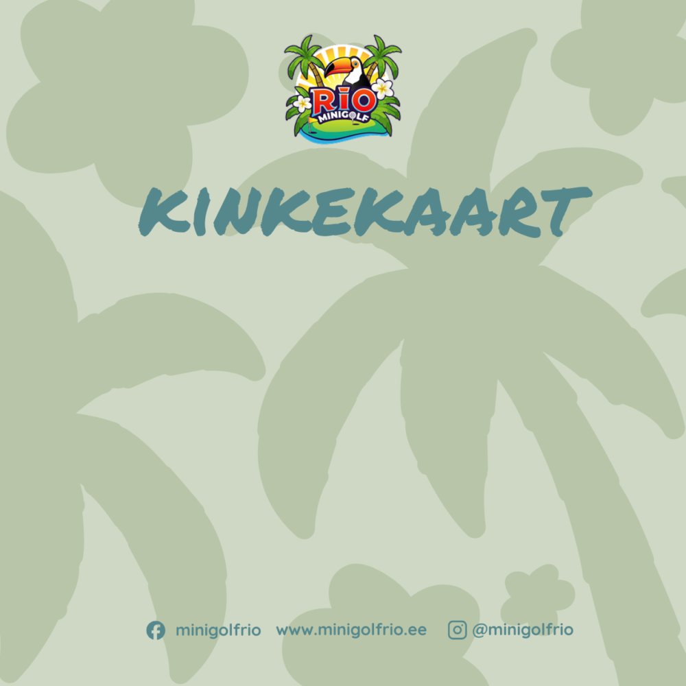 Minigolf Rio kinkekaart