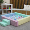 Ball_pit_04_6_7 Pallimeri (120x120x25cm) IGLU - pastelne