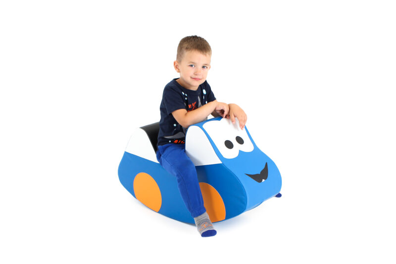 IGLU SOFT PLAY R_CAR_1_4 Pehme pealeistutav auto kiikumiseks IGLU - sinine