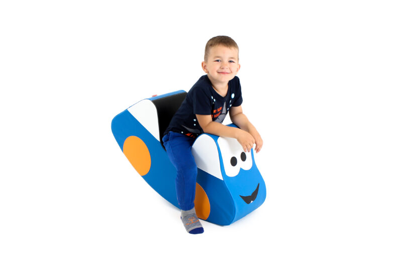 IGLU SOFT PLAY R_CAR_1_5 Pehme pealeistutav auto kiikumiseks IGLU - sinine