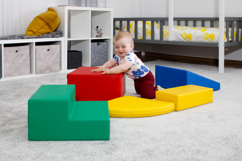 Pehmed mänguklotsid 5tk IGLU Corner Climber – värviline