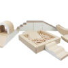 IGLU_SET_36X_ 3 beige white Pehmete mänguklotside komplekt XL IGLU Party - beež