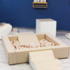 IGLU_SET_36X_3 (white, beige) (8) Pehmete mänguklotside komplekt XL IGLU Party - beež