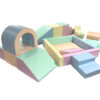 Pehmete mänguklotside komplekt XL IGLU Party - pastelne