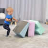 Mini Climbie SET_ar bērniem (9) Pehmed mänguklotsid 3tk IGLU Mini Climbie – pastelne