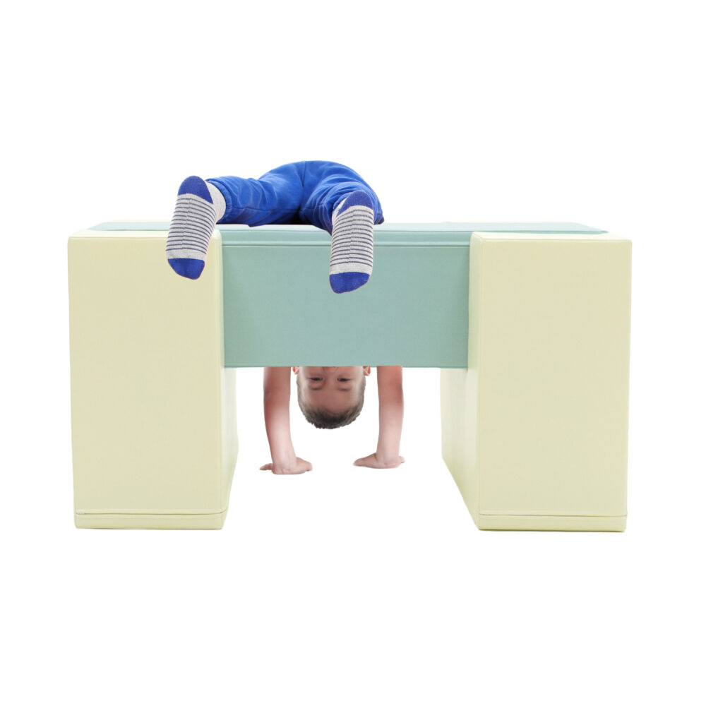 SET_03X_27_ar bērnu Pehme Balance bridge IGLU – kollane / sinine