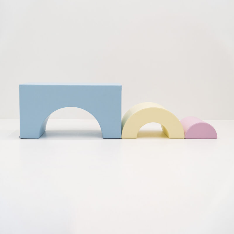 SET_17X_04 (4) Pehme Rainbow bridge IGLU – pastelne