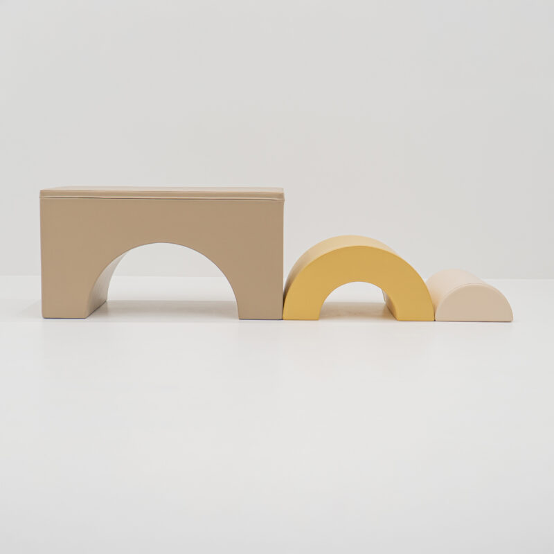 SET_17X_09 (3) Pehme Rainbow bridge IGLU – kollane