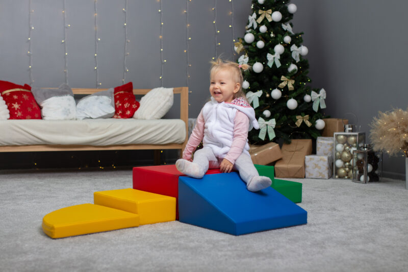 Pehmed mänguklotsid 5tk IGLU Corner Climber – värviline